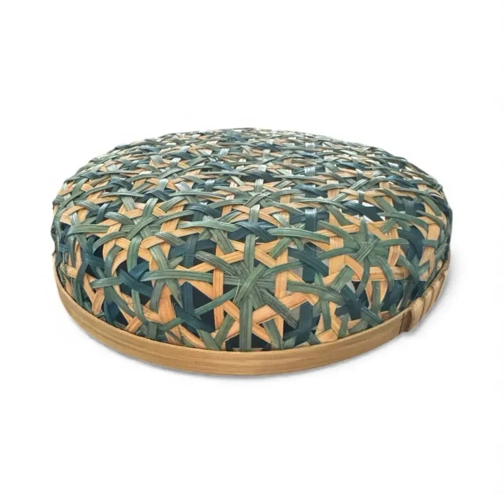 2 Ann Lee Designs bamboo decorative serving trays 7.5” Teal Star 2 for 1